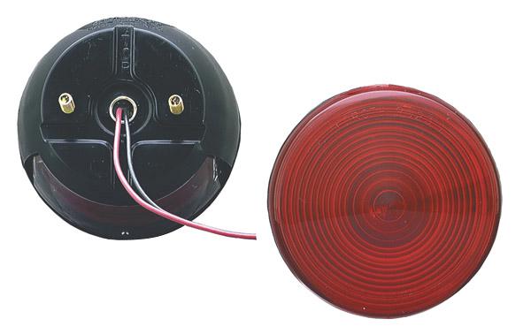 STT LAMP, 4", RED, 2-STUD MOUNT COMBINATION W/LICENSE