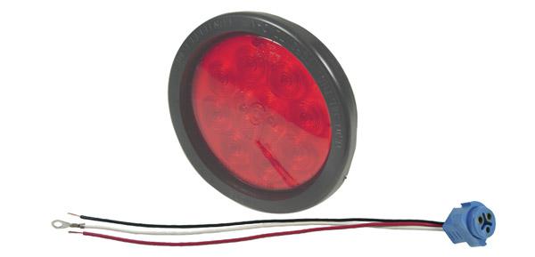 STT LAMP, 4",RED (53252+91740+67002)SUPERNOVA® LED